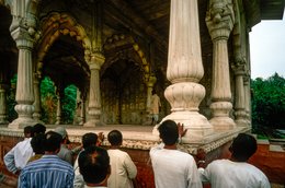 1997;-Architecture;-Asia;-Canal;-Cusped-arches;-Delhi;-Fluted-columns;-Hayat-Bakhsh-Bagh;-India;-Inlaid-panels;-Inlay;-Kaleidos;-Kaleidos-images;-La-parole-à-limage;-Lal-Qila;-Lotus-petals;-Marble-pavilion;-Monument;-Mughal;-Mughal-architecture;-Mughal-Empire;-Multifoil-arches;-Niched-wall;-North-India;-Old-Delhi;-Platform;-Red-Fort;-Red-Fort-Complex;-Red-sandstone;-Sawan-and-Bhadon;-Shah-Jahan;-Shahjahanabad;-Stories-Pictures;-Tarek-Charara;-Travel;-UNESCO;-UNESCO-World-Heritage-Site;-Visitors;-Water-curtain;-White-marble;-World-Heritage